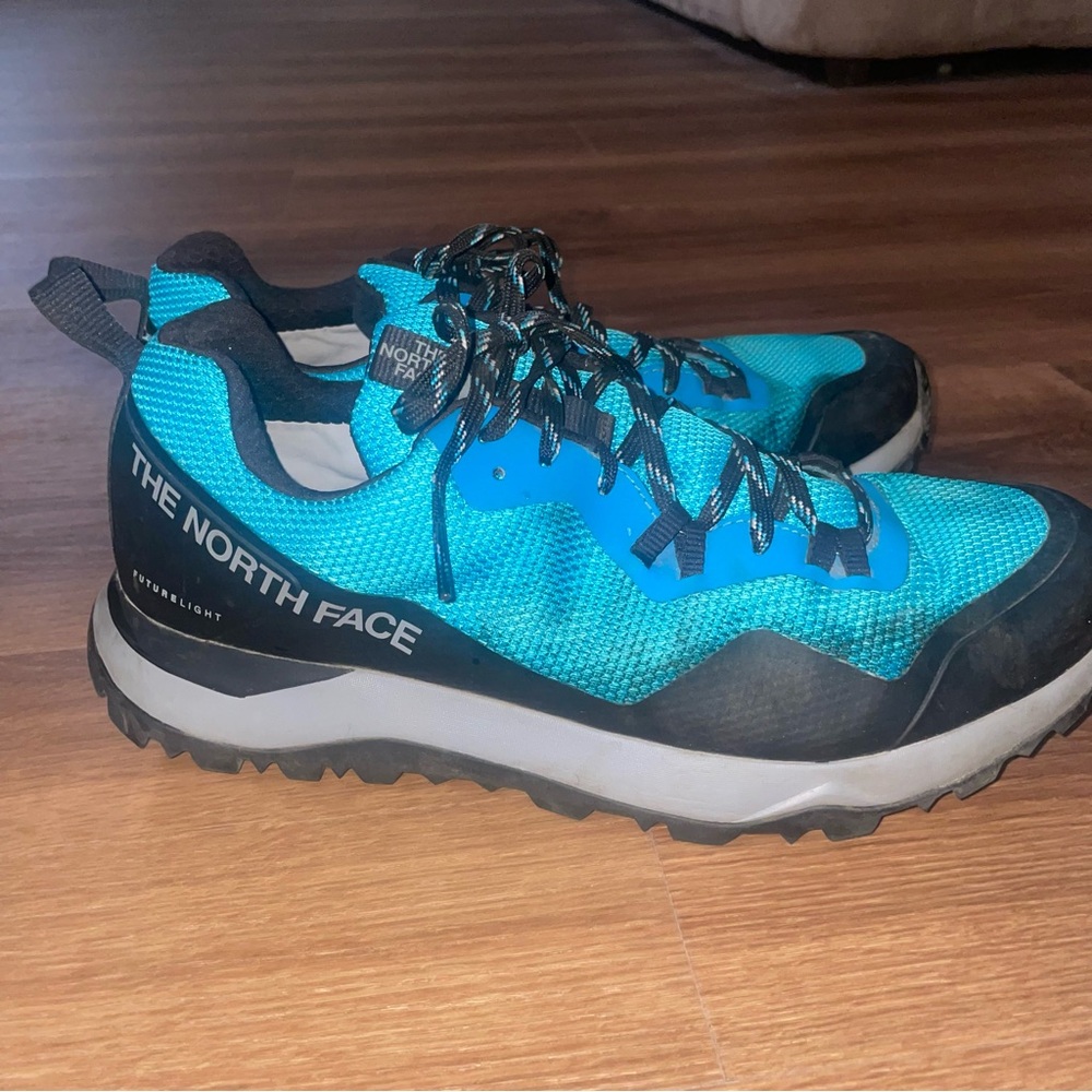 The North Face Turquoise and Black Hiking Shoes